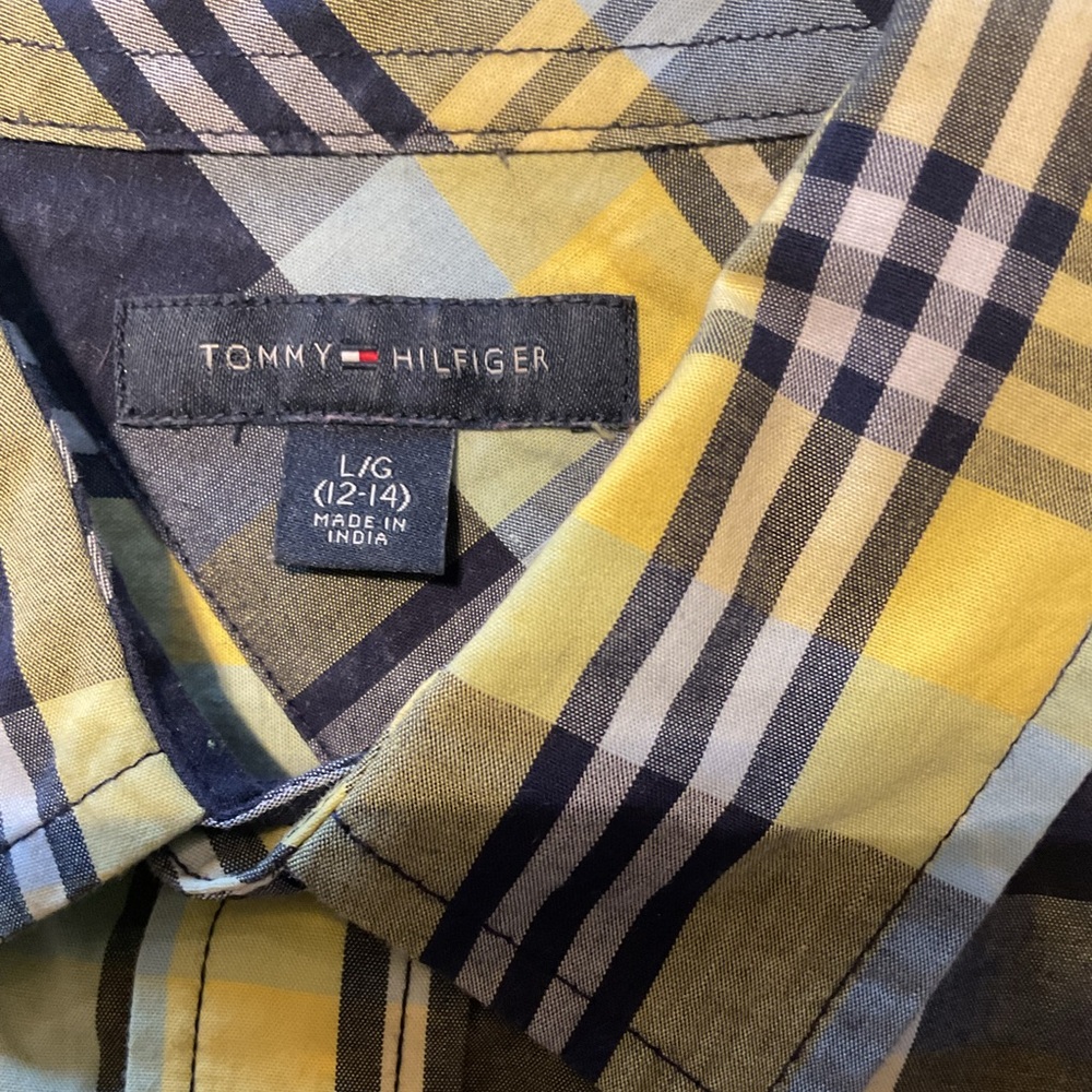 Tommy Hilfiger Yellow Plaid Shirt
